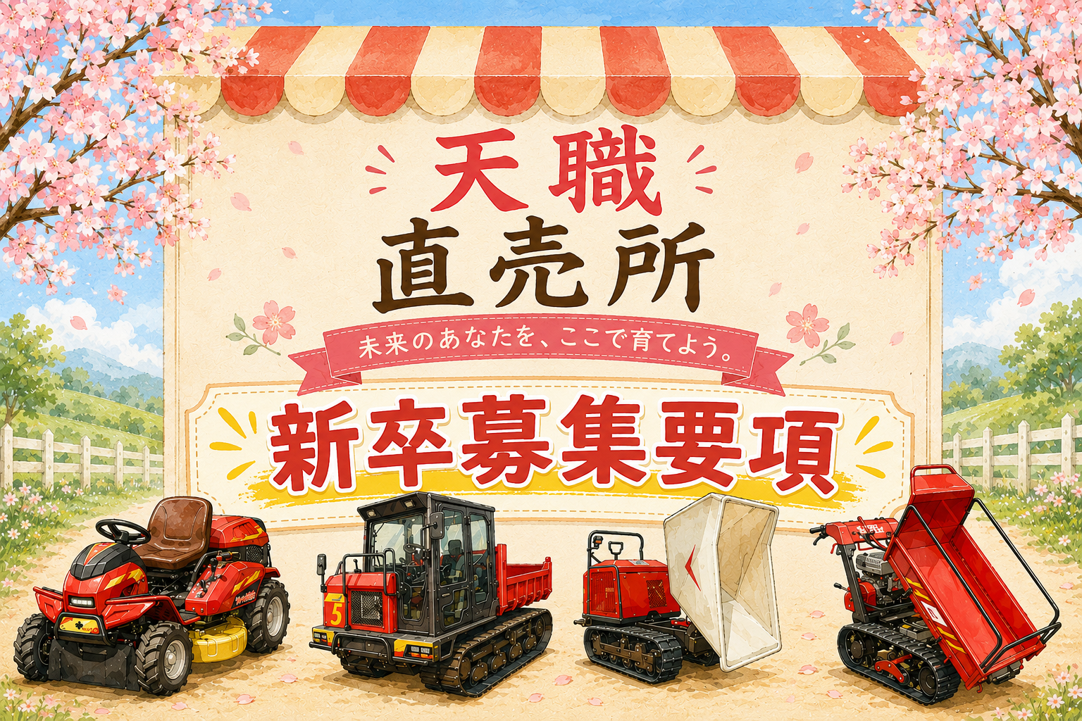 代表取締役社長 包行良光とキャニコム本社のイラスト